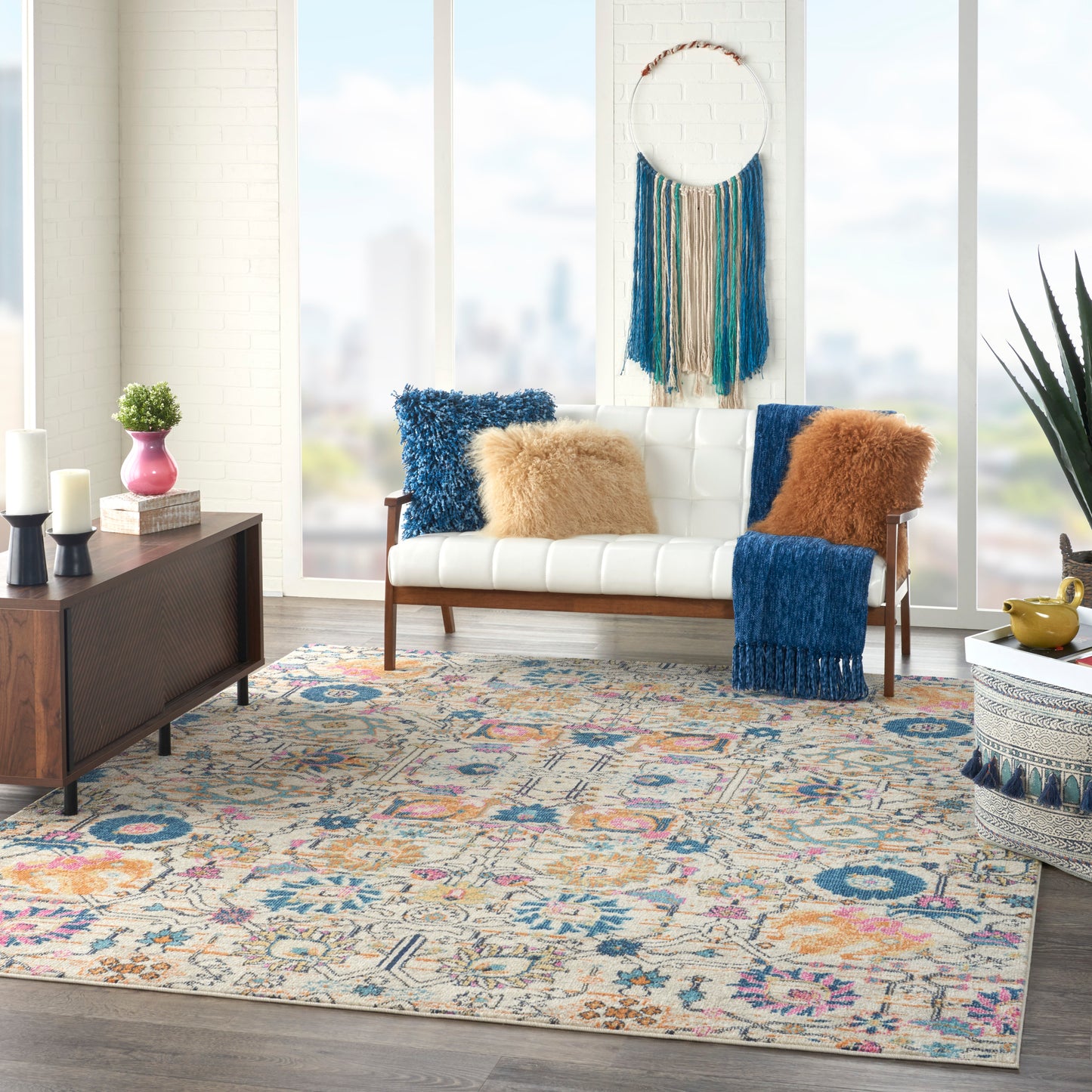 Nourison Home Passion  Ivory Multicolor  Transitional