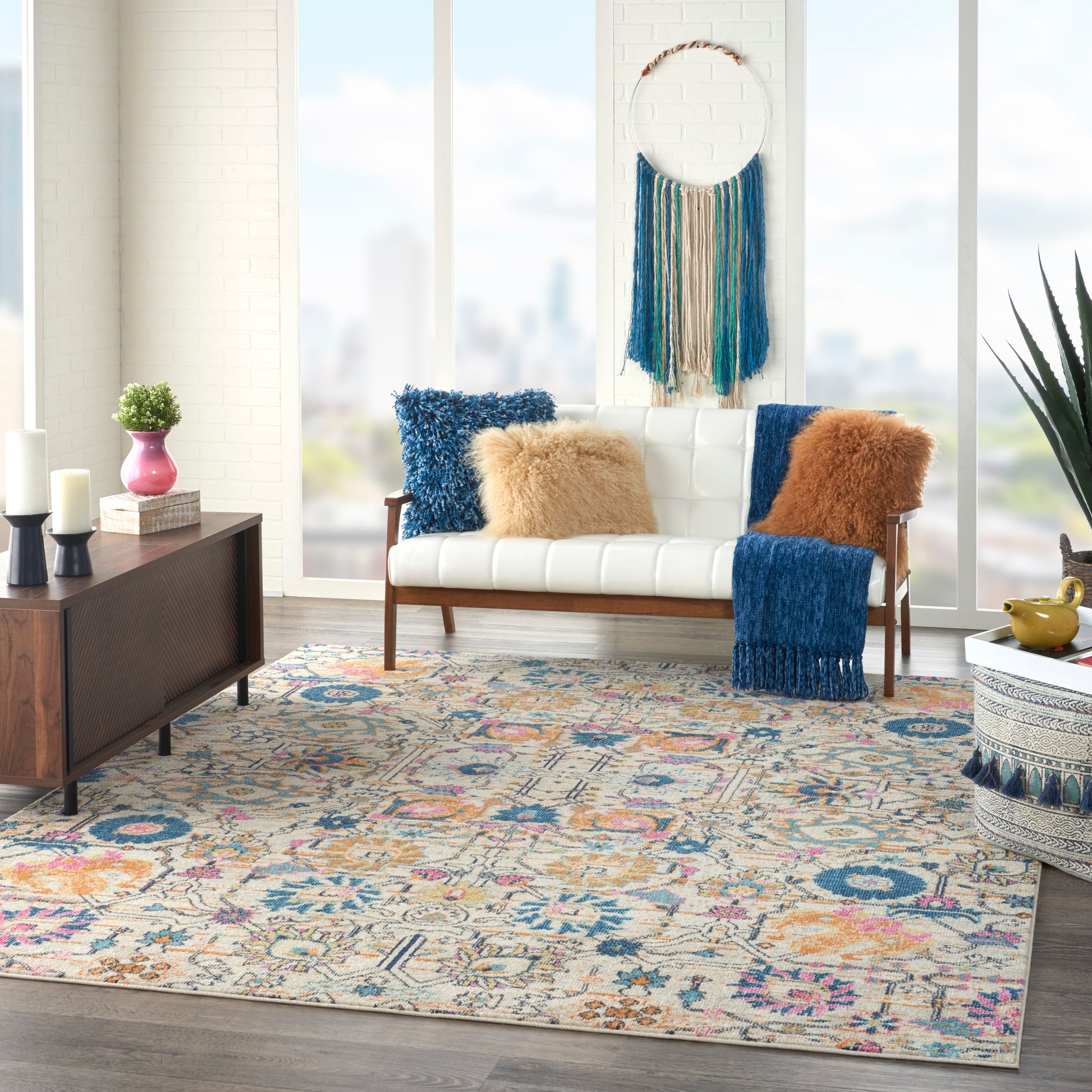 Nourison Home Passion  Ivory Multicolor  Transitional