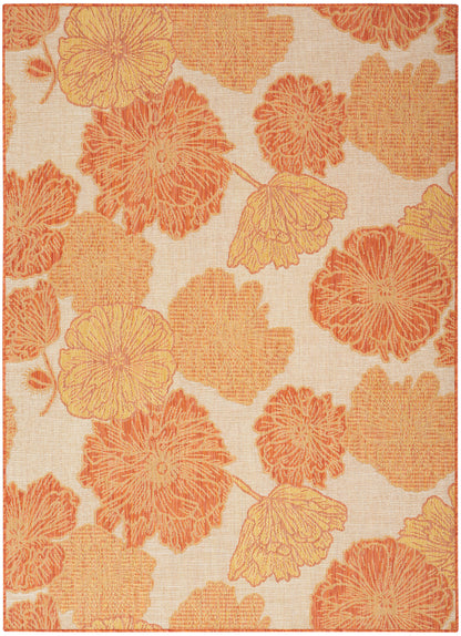 Nourison Home Garden Oasis GOA04 Coral Contemporary Power-loomed Rug