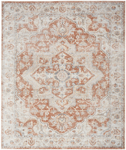 Nourison Home Astra Machine Washable  Gold Multicolor  Traditional