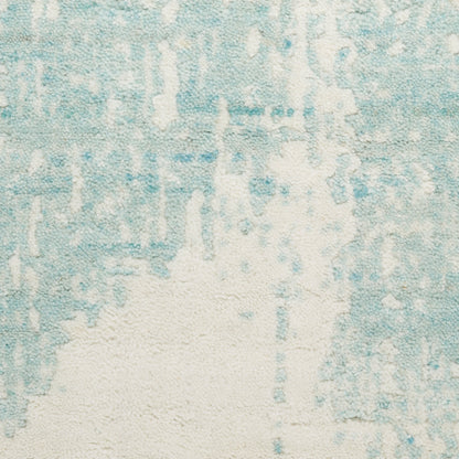 Nourison Home Harmony  Ivory Aqua  Contemporary