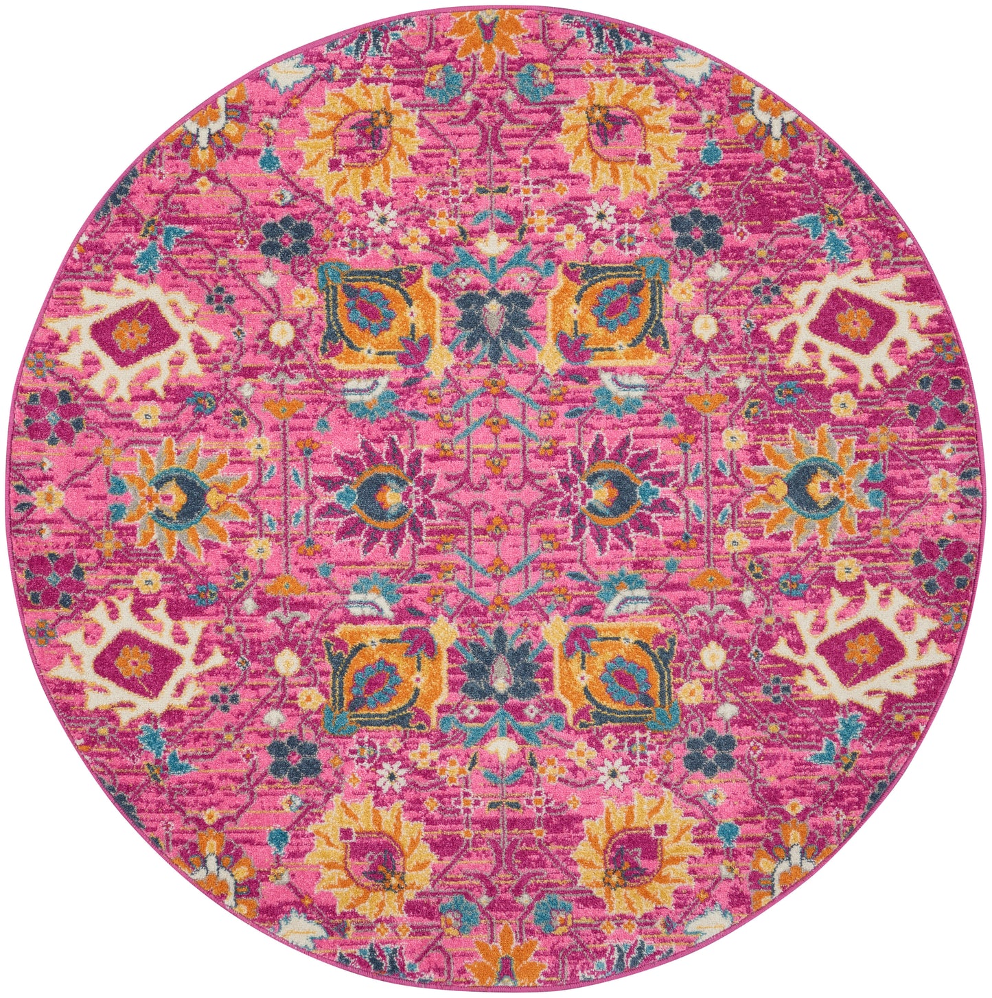 Nourison Home Passion PSN01 Fuchsia Transitional Power-loomed Rugs