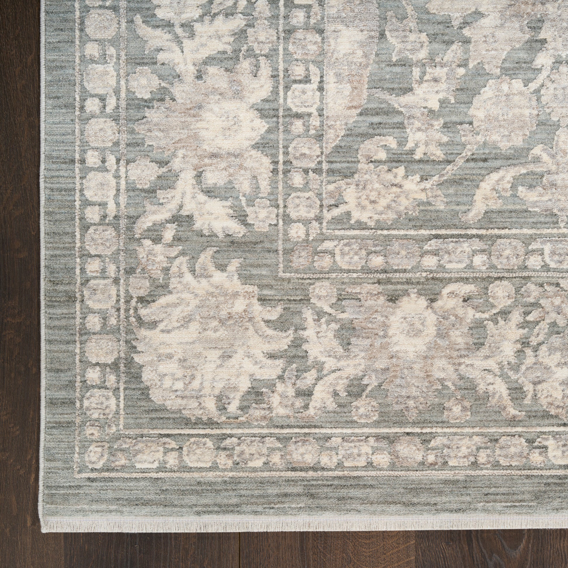 Nourison Home Shadows  Sage Ivory  Traditional