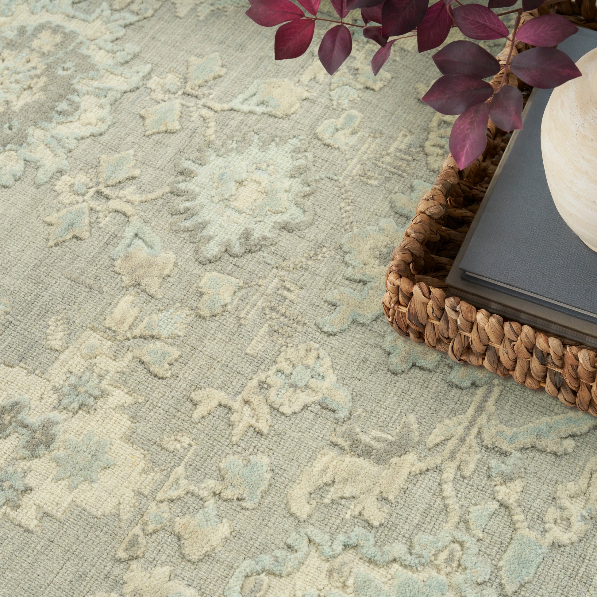Nourison Home Ravello  Grey Blue  Traditional