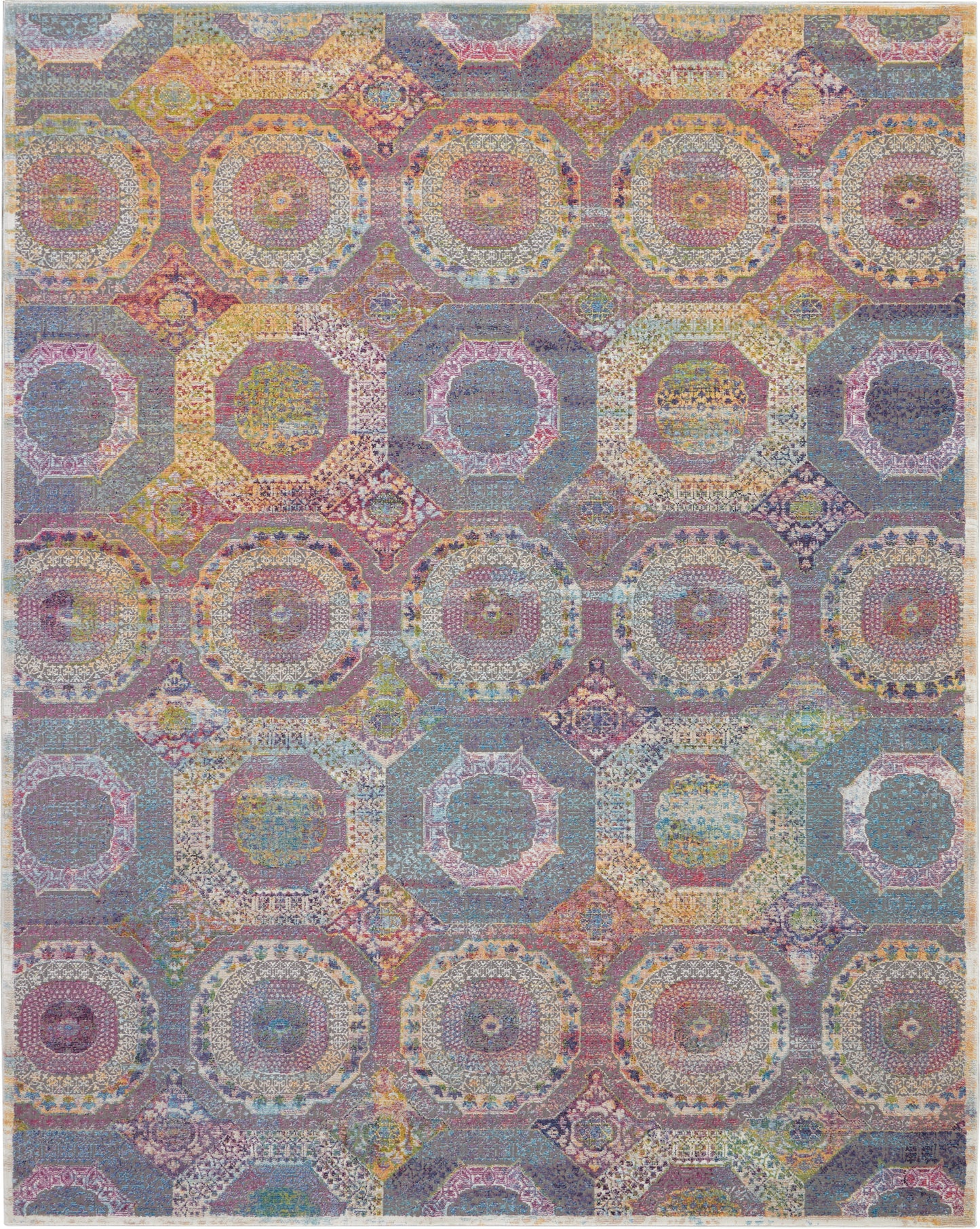 Nourison Home Ankara Global  Multicolor  Transitional
