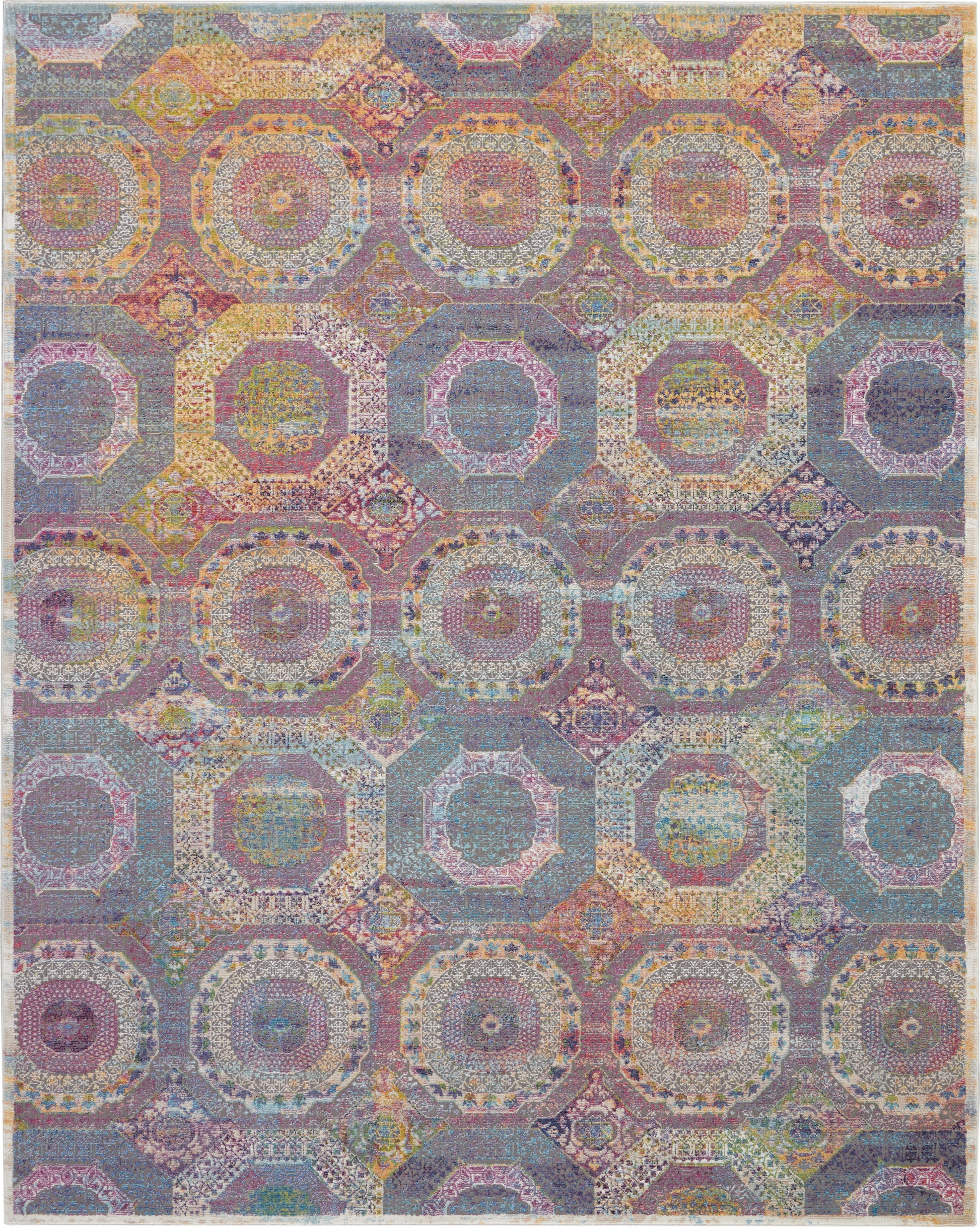 Nourison Home Ankara Global  Multicolor  Transitional