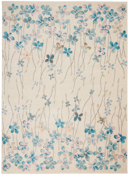 Nourison Home Tranquil TRA04 Ivory Contemporary Power-loomed Rug