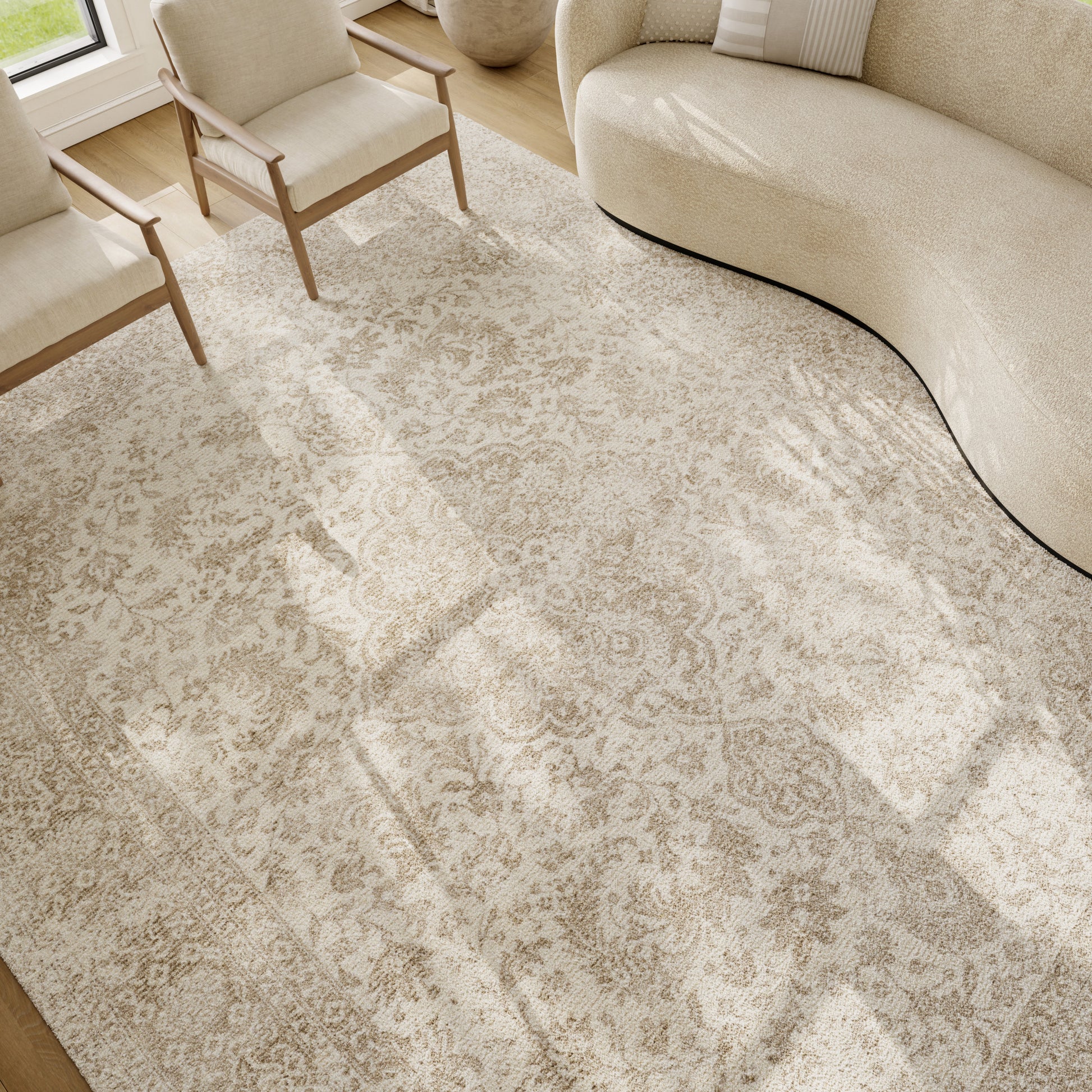 Nourison Home Azalea  Ivory Beige  Traditional