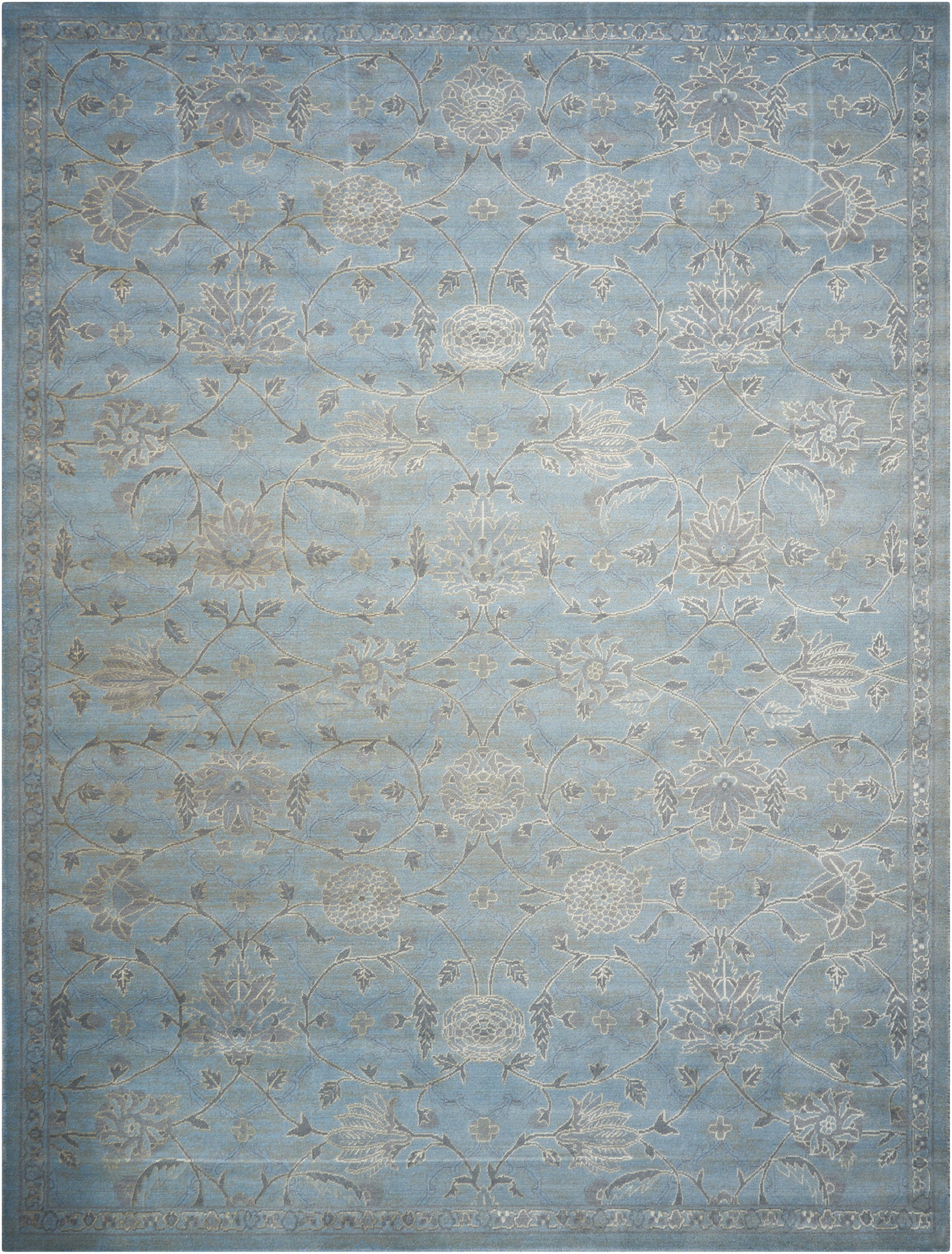 Nourison Home Silk Infusion  Blue  Transitional