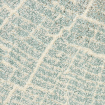 Nourison Home Marmara  Teal Grey Ivory  Contemporary