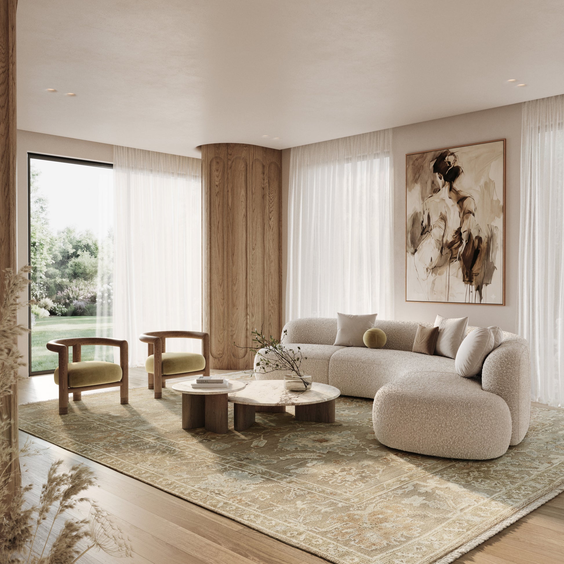 Nourison Home Whispers  Taupe  Traditional