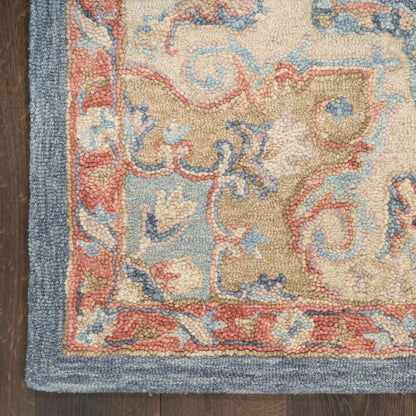 Nourison Home Maison  Blue Ivory  Traditional