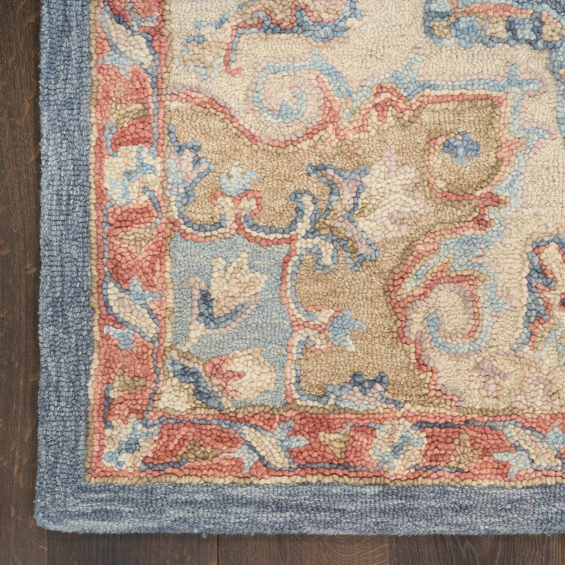 Nourison Home Maison  Blue Ivory  Traditional