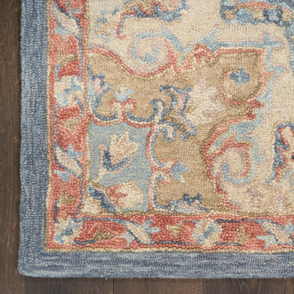 Nourison Home Maison  Blue Ivory  Traditional