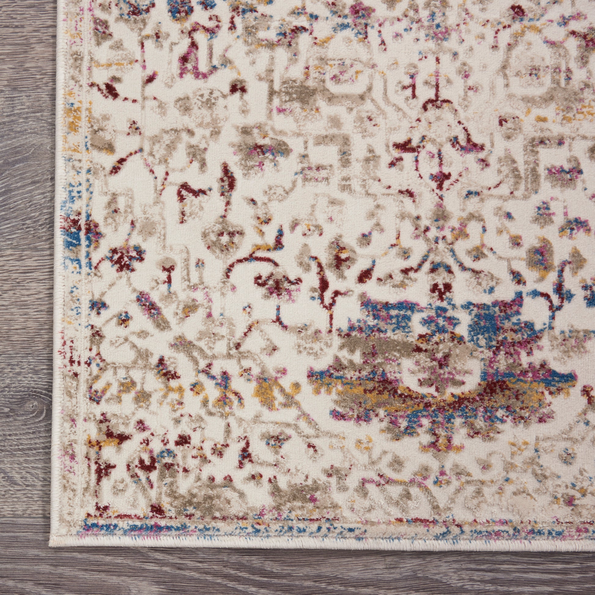Nourison Home Melody  Ivory Multicolor  Traditional