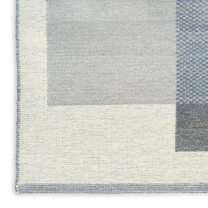 Nourison Home Copenhagen  Ivory Blue  Contemporary