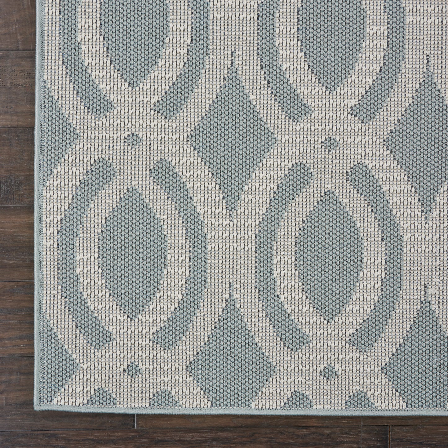 Nourison Home Aruba  Light Blue Cream  Contemporary