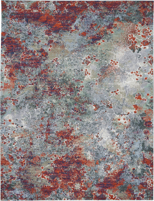 Nourison Home Artworks  Seafoam Brick  Contemporary