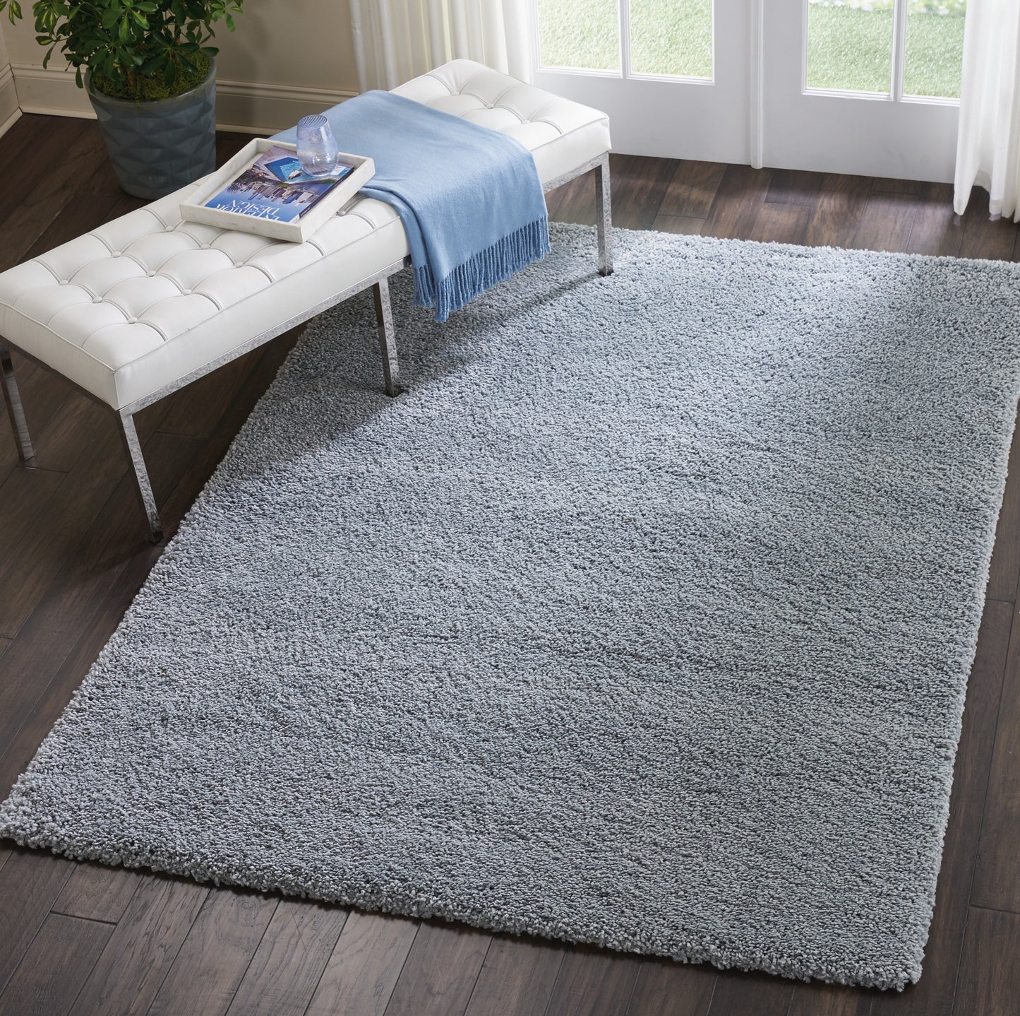 Nourison Home Malibu Shag  Slate  Contemporary