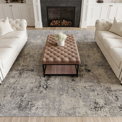 Nourison Home Rustic Textures  Grey Beige  Contemporary