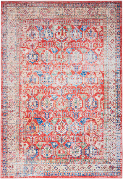 Nourison Home Fulton FUL09 Red Traditional Power-loomed Rug