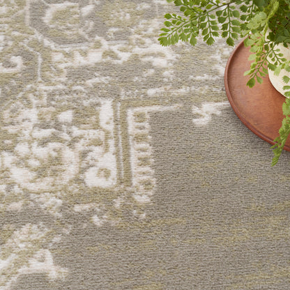 Nourison Home Grafix  Olive  Transitional