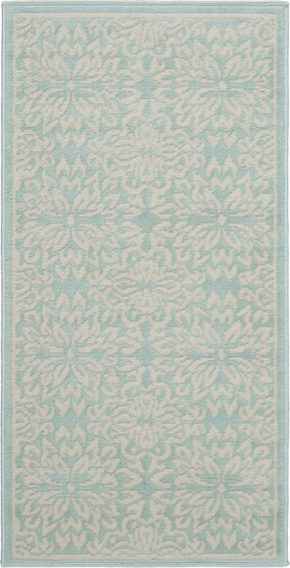 Nourison Home Jubilant JUB06 Ivory Green Transitional Power-loomed Rug