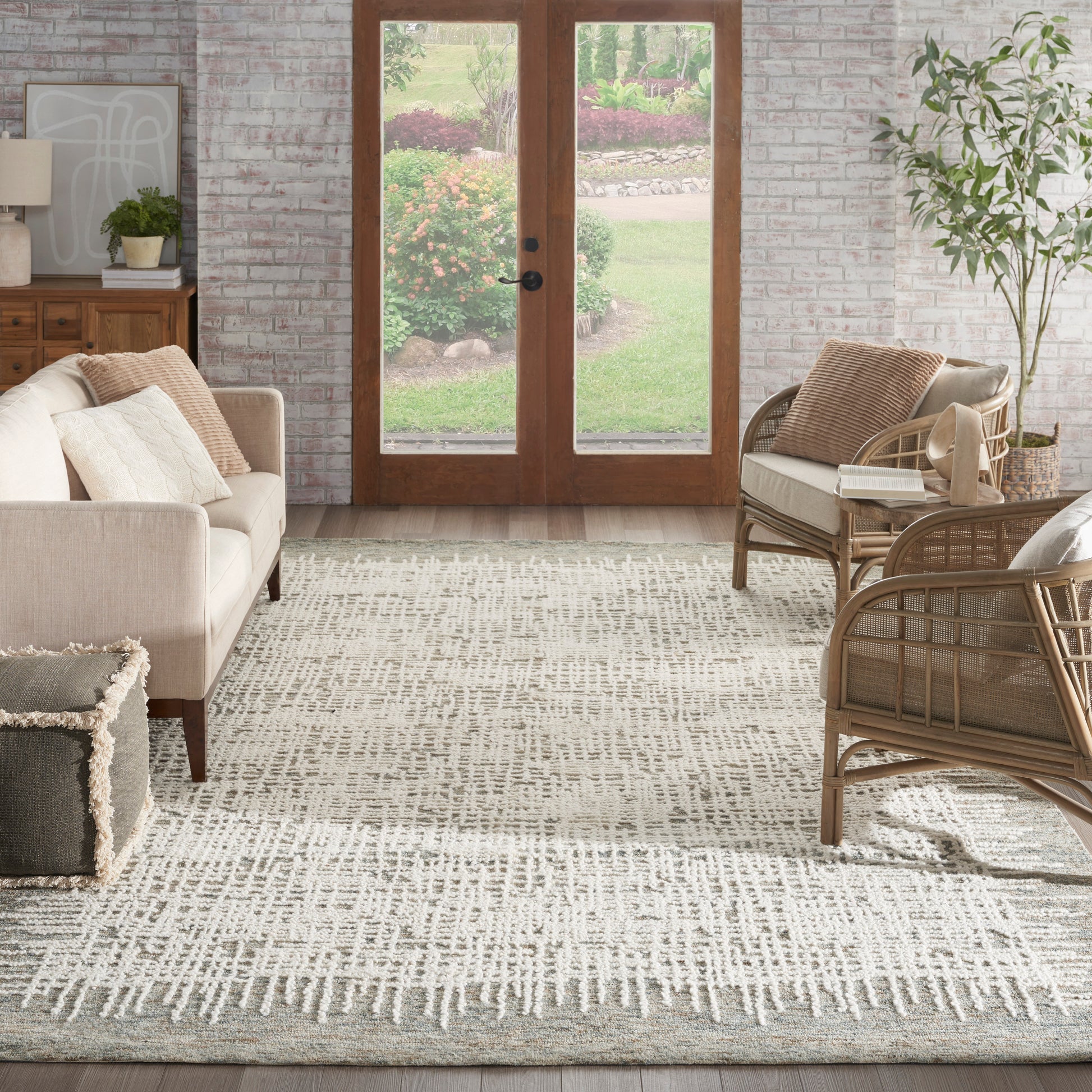 Nourison Home Colorado  Ivory Multicolor  Contemporary