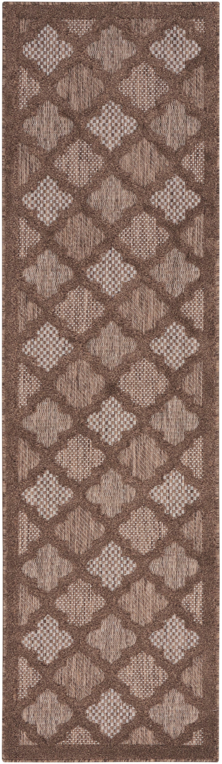 Nourison Home Easy Care NES01 Brown Contemporary Flat Weave Rug