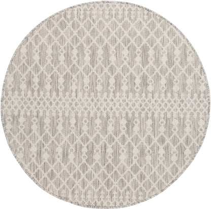 Nourison Home Positano POS02 Light Grey Contemporary Power-loomed Rug