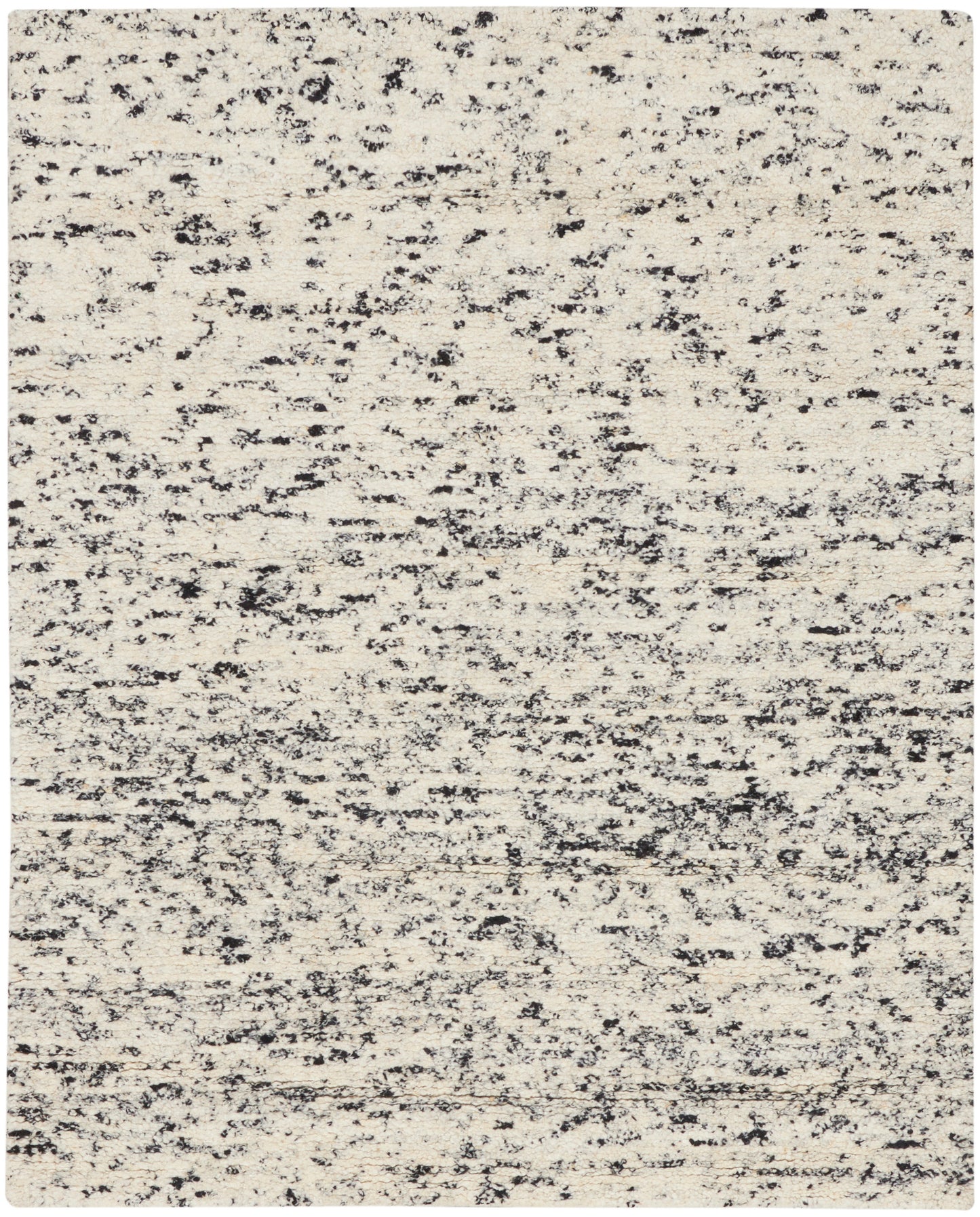 Calvin Klein CK042 Billows BIL01 Ivory Black Contemporary Hand Knotted Rug