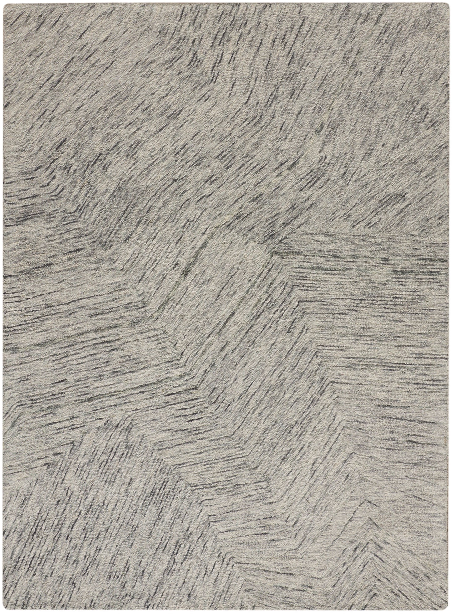 DKNY Pure Angles ANG01 Grey Contemporary Hand Tufted Rug