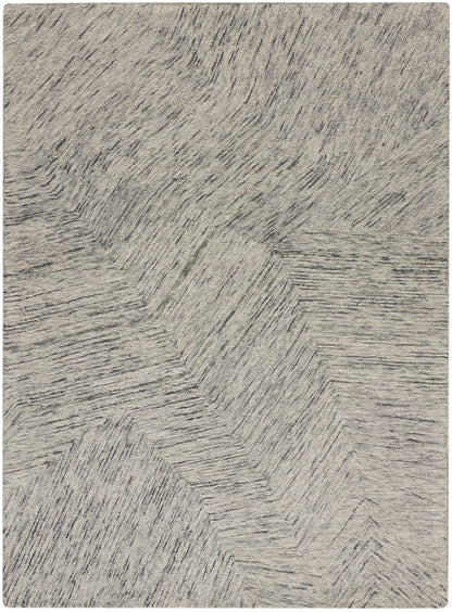 DKNY Pure Angles ANG01 Grey Contemporary Hand Tufted Rug