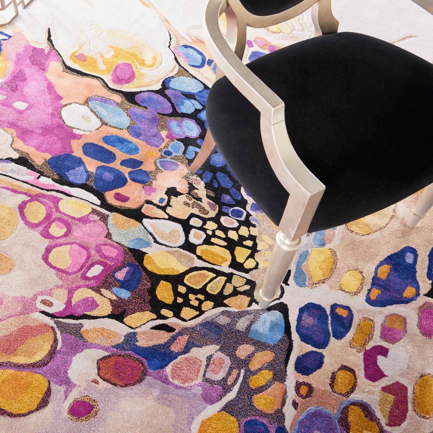 Nourison Home Prismatic  Grey Lilac Multicolor  Contemporary