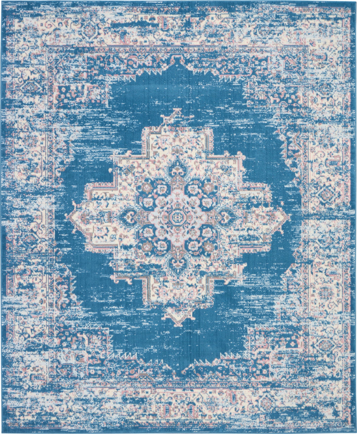 Nourison Home Grafix GRF14 Blue Transitional Power-loomed Rug