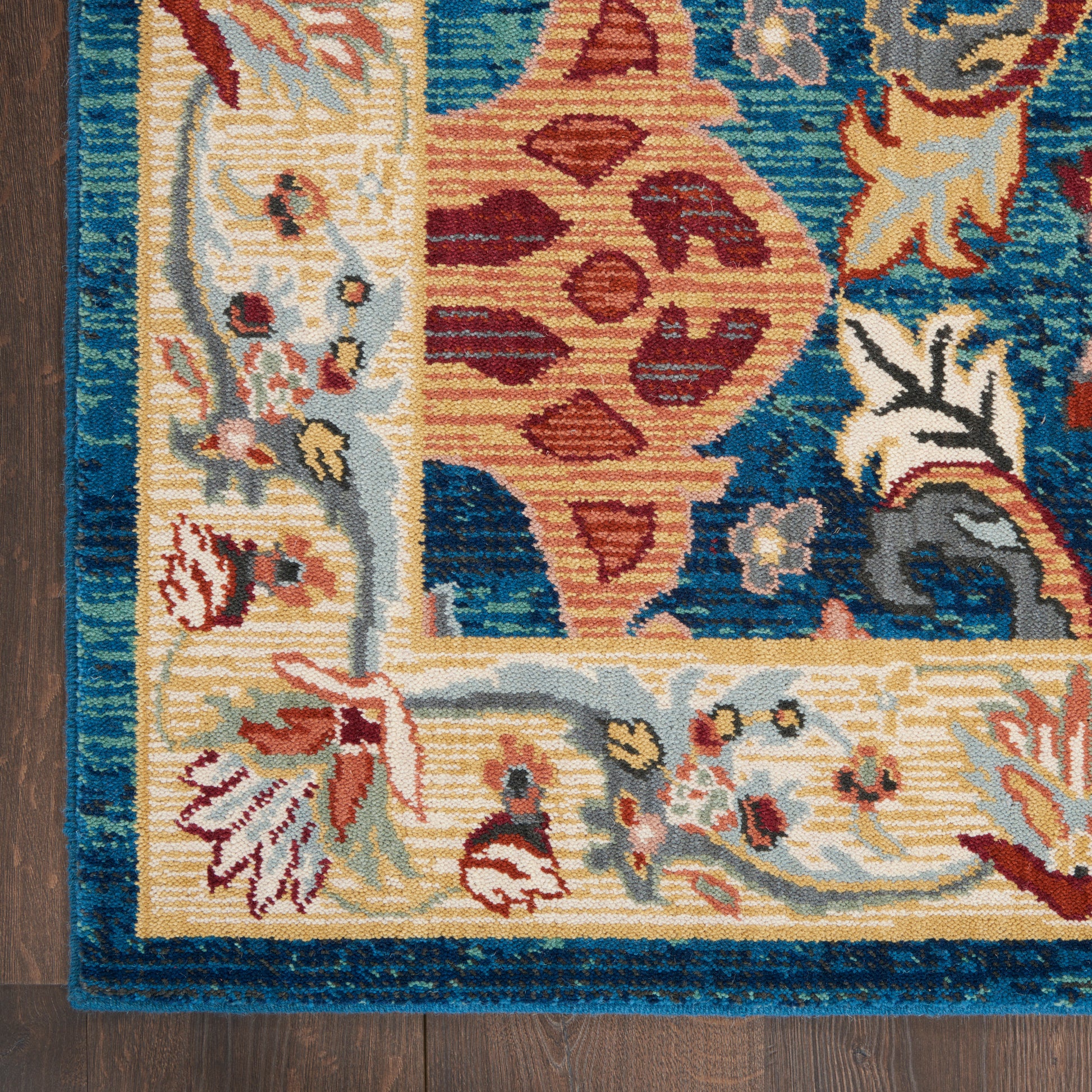 Nourison Home Parisa  Denim Multicolor  Transitional