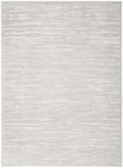 Nourison Home Care Free CAF04 Light Grey Contemporary Loom-woven Rug