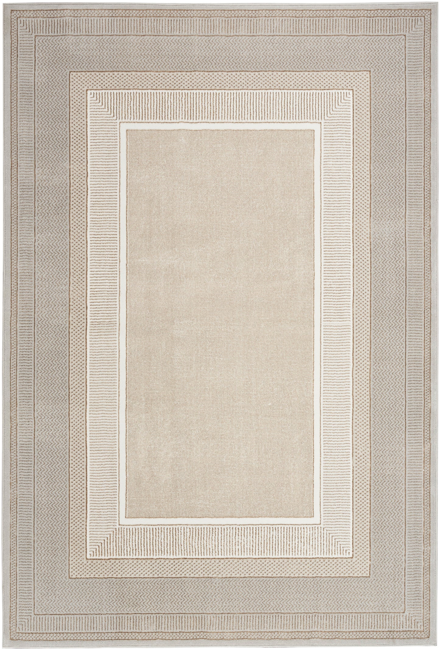 Nourison Home Glitz GLZ07 Ivory Contemporary Power-loomed Rug