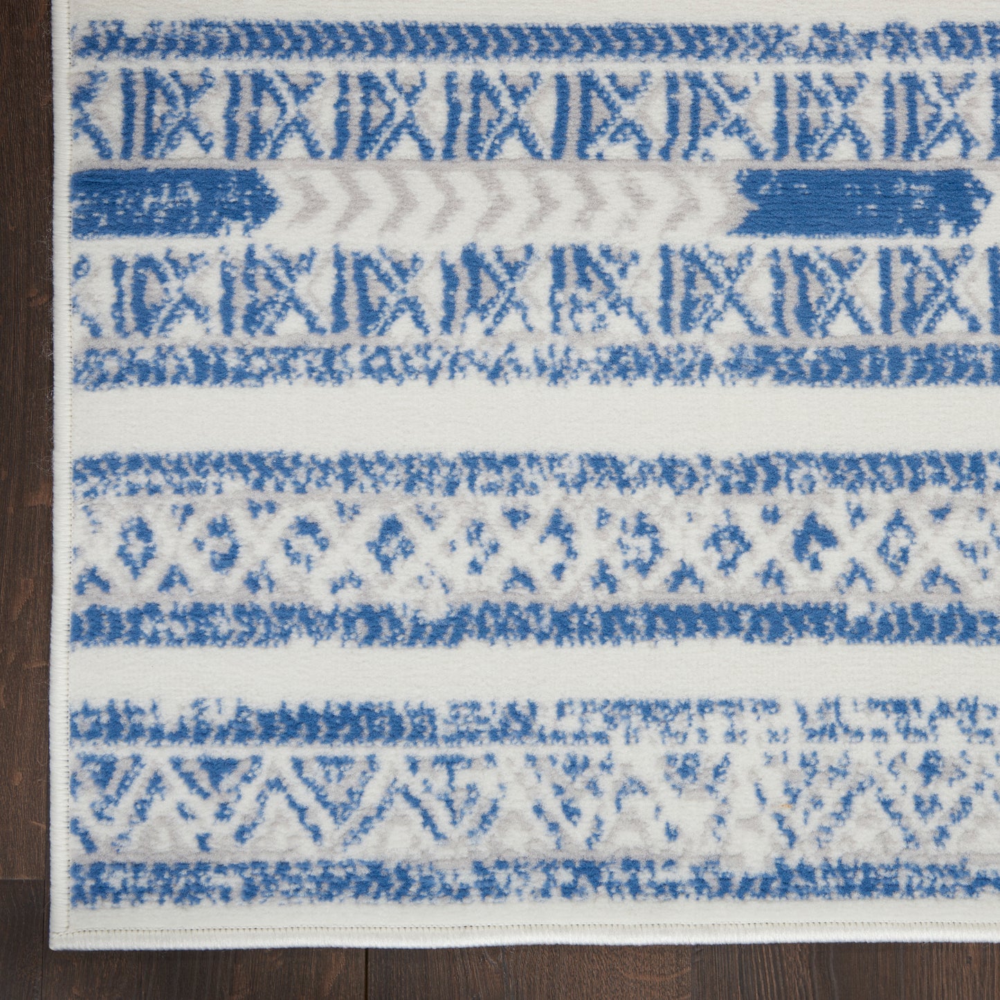 Nourison Home Whimsicle  Ivory Blue  Transitional