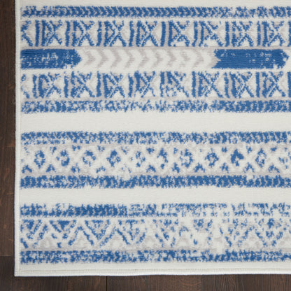 Nourison Home Whimsicle  Ivory Blue  Transitional