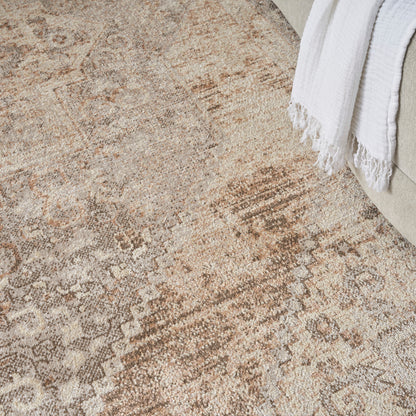 Nourison Home Astra Machine Washable  Beige  Traditional