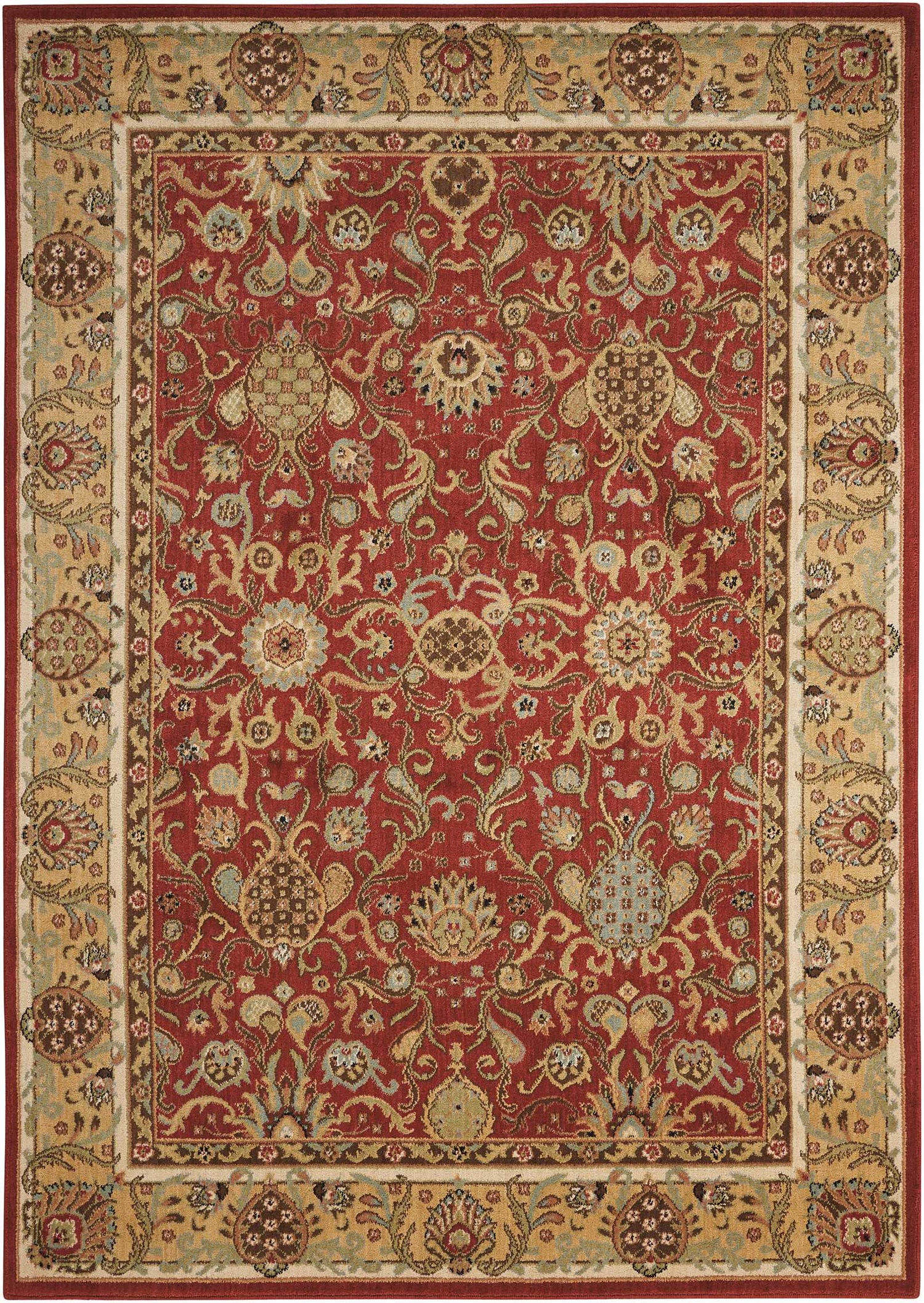 Nourison Home Lumiere  Brick  Traditional