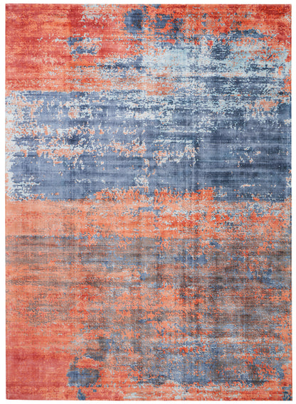 Nourison Home Safari Dreams KI374 Blue Brick Contemporary Loomed Rug