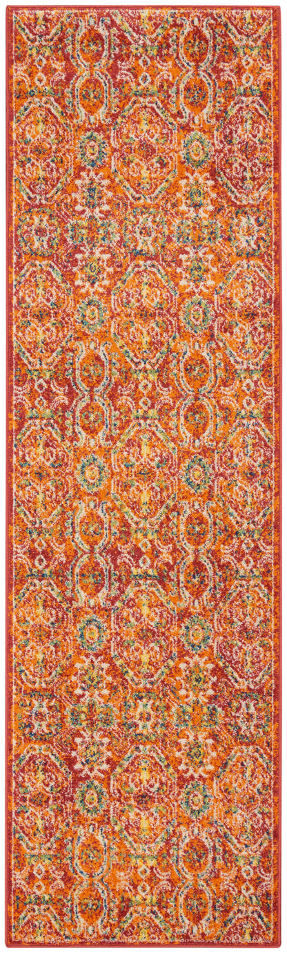 Nourison Home Allur ALR05 Red Multicolor Transitional Power-loomed Rug