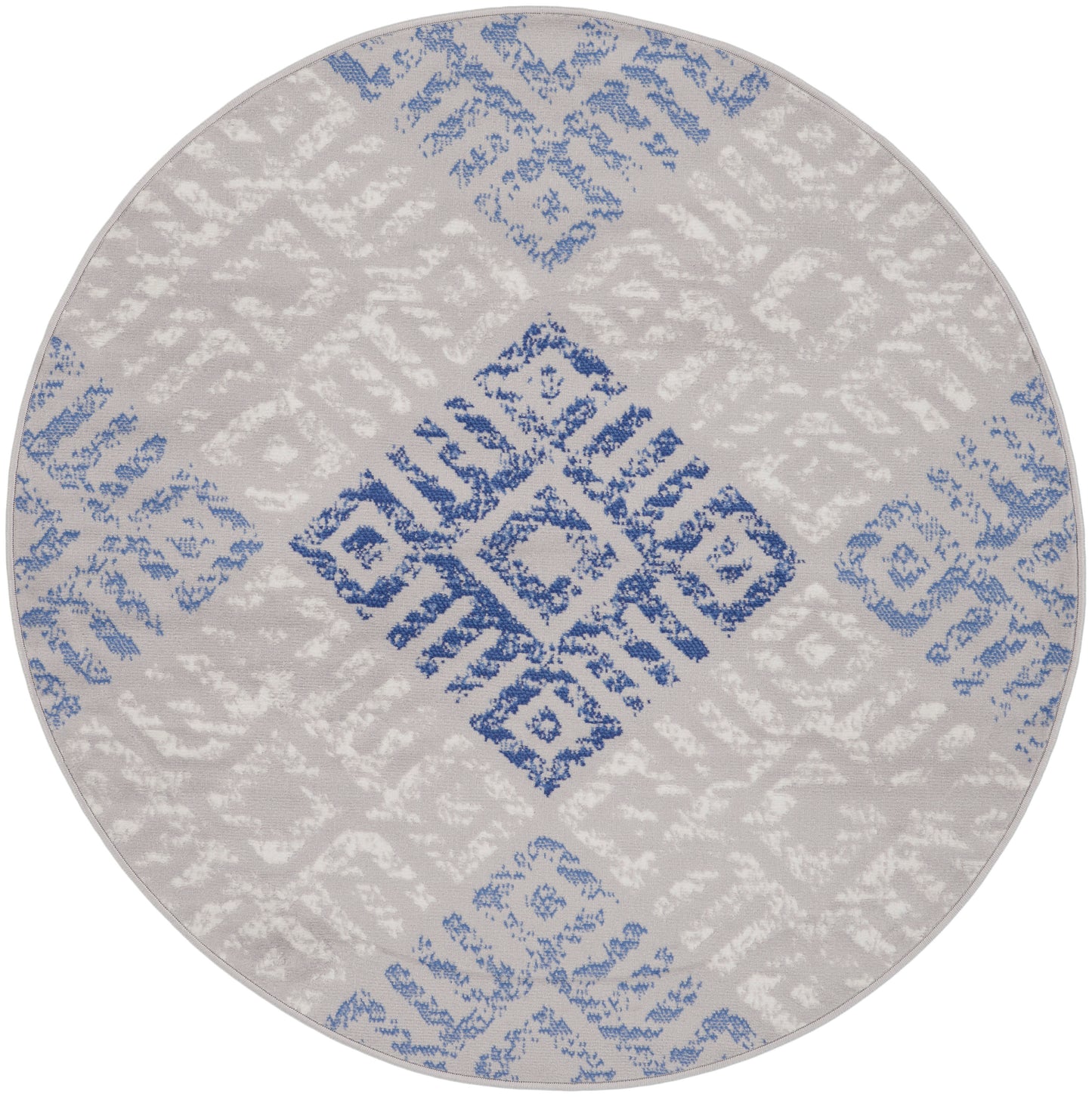 Nourison Home Whimsicle WHS18 Grey Blue Transitional Power-loomed Rug
