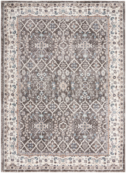 Nourison Home American Manor AMR01 Grey Ivory Traditional Power-loomed Rug
