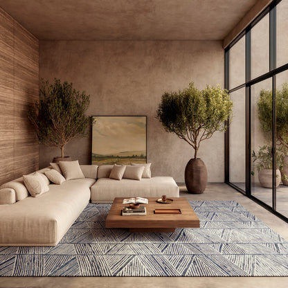 Nourison Home Colorado  White Blue  Contemporary