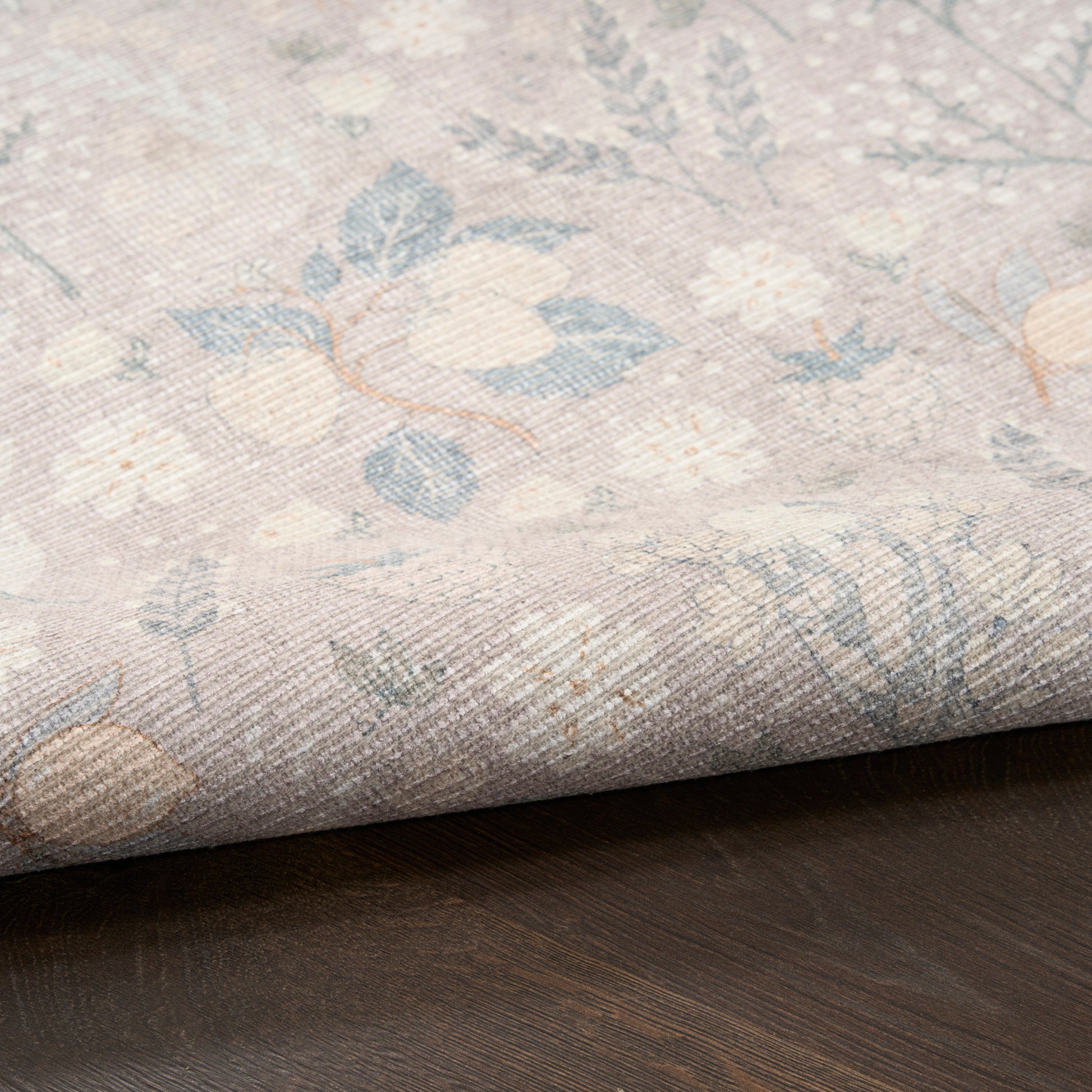 Nourison Home Botanical Washables  Grey Multicolor  Contemporary