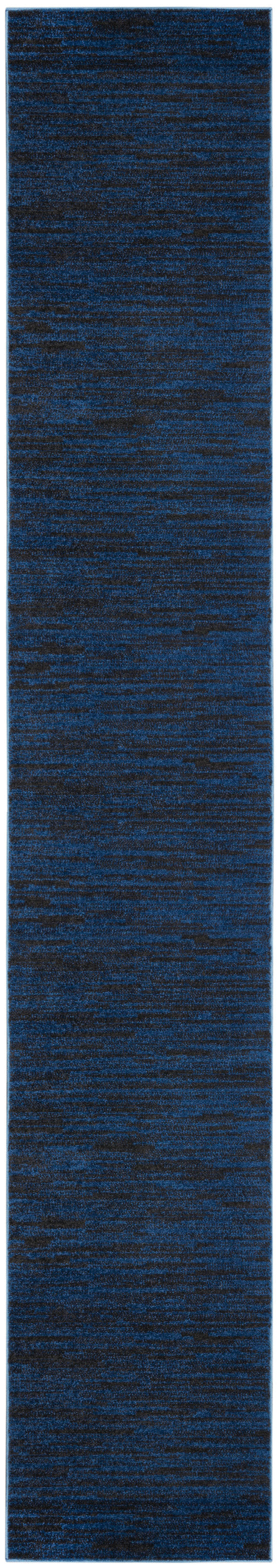 Nourison Home Nourison Essentials NRE01 Midnight Blue Contemporary Power-loomed Rug