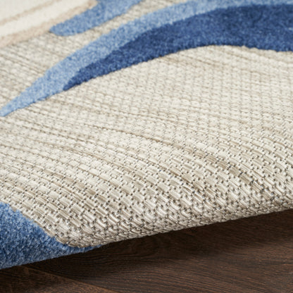 Nourison Home Aloha  Blue Grey  Contemporary